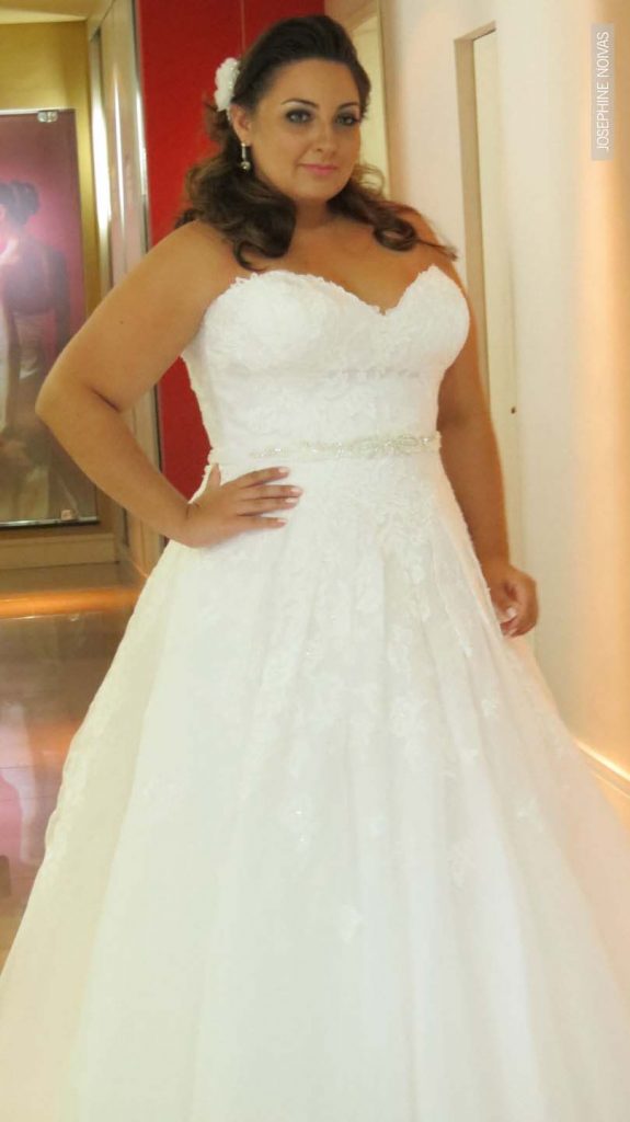 Vestido de Noiva Plus Size - Corte Princesa Tomara que Caia