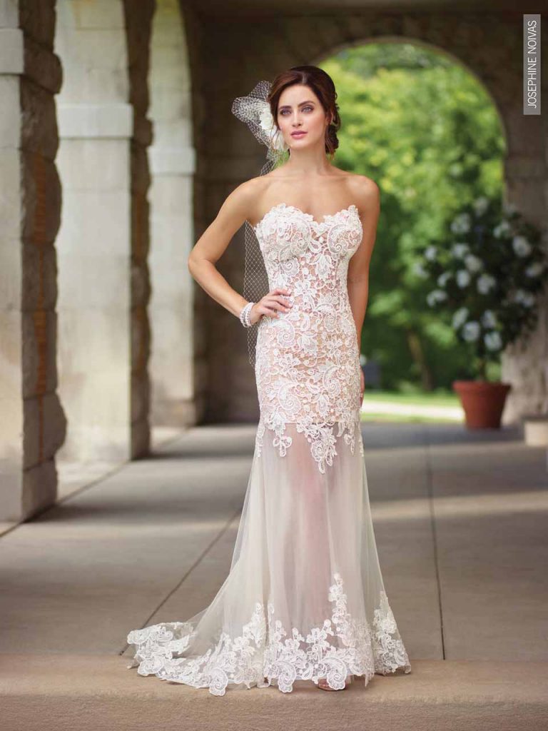 Vestido de Noiva - Sereia com transparencia