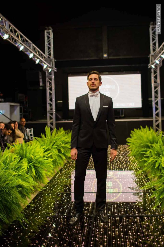 Traje de Noivo - Corte Slim Acabamento Pala em Vies