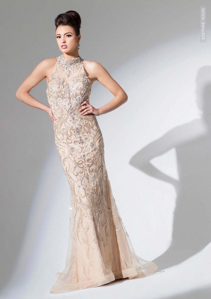 Vestido de Festa - Beje Cava Americana