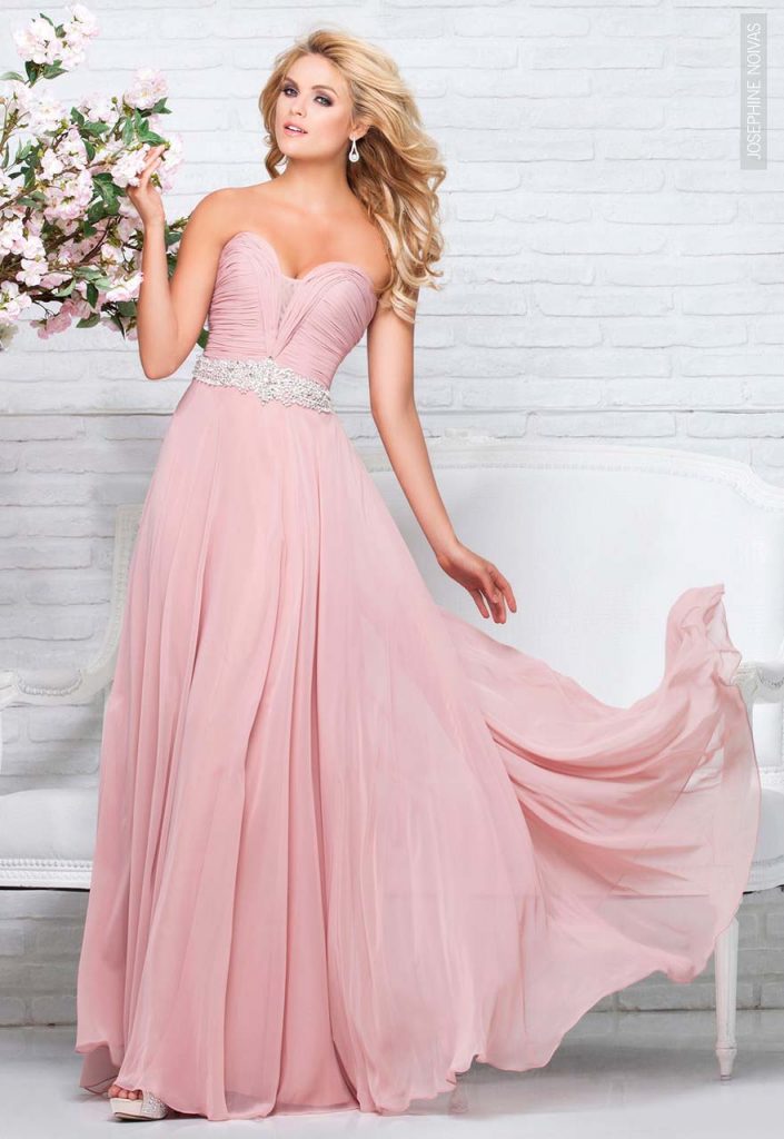 Vestido de Festa - Rosa tomara que caia