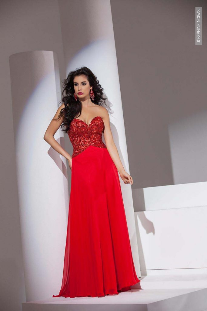 Vestido de Festa - Tomara que caia bordado