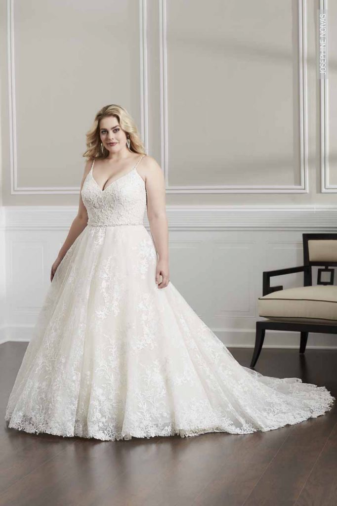 Vestido de Noiva - Corte A com volume