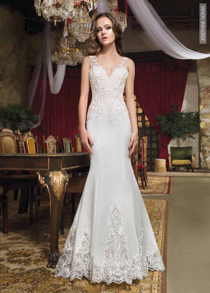 Vestido de Noiva - Semi Sereia com Calda