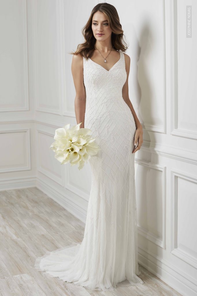 Vestido de Noiva - Semi Seria bordado